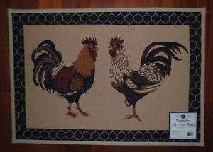Country Rooster Rug~Chicken Mat~Farm~Hen~Poultry~NEW  