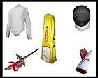 Fencing Epee 5Set. Jacket 36, Righ Fem. XS Glove, XS Mask, Club Bag 