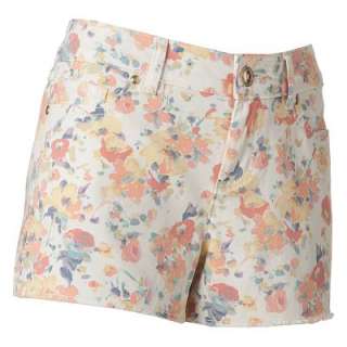 LC Lauren Conrad Floral Denim Shorts