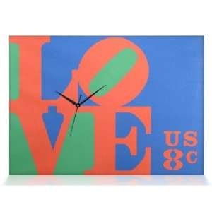  Robert Indiana Love Canvas Wall Clock