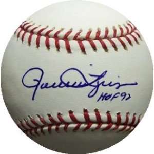 Rollie Fingers Autographed Ball   inscribed HOF 92