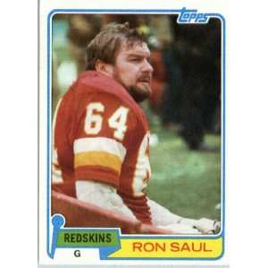  1981 Topps # 522 Ron Saul Washington Redskins Football 