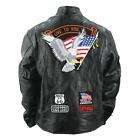 sm to 4X Genuine Buffalo Leather Motorcycle Jacket NEW