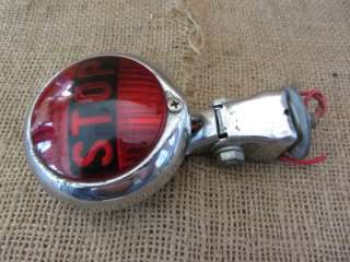 Vintage Bicycle Red Stop Light  Police Fire Bus Antique Old Auto Bike 