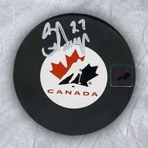 Scott Niedermayer Autographed/Hand Signed Team Canada Puck