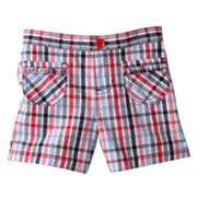 Jumping Beans Plaid Patch Pocket Woven Shorts   Toddler