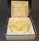 CLIO Limited Edition STUDIO DANTE Ivory Alabaster Collector Plate New 