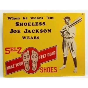  Shoeless Joe Jackson Metal Sign 
