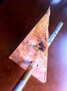 Maple Wood Burl Whistle / Flute Display Stand