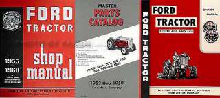 1955 1956 1957 Ford 600 800 Series Tractor 3 Manual Set  