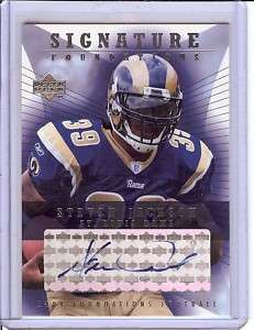 STEVEN JACKSON auto RC rookie UD Signature Foundations  