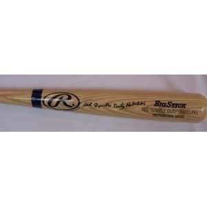  Ted Double Duty Radcliffe Autographed / Signed Bat 
