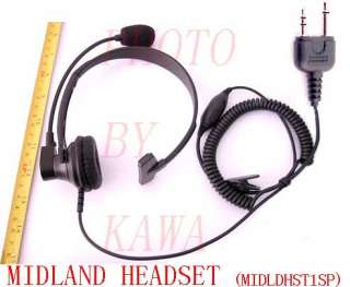 Headset speaker Mic for Midland LXT GXT GMRS FRS Radio  