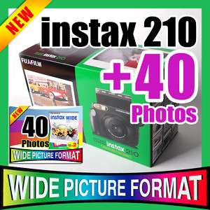 Fuji Instax 210 Wide Polaroid Camera + 40 Films + Pen 659096711576 