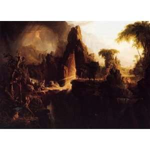 FRAMED oil paintings   Thomas Cole   32 x 24 inches   Expulsion from 