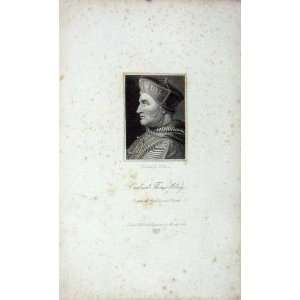    1823 ANTIQUE PORTRAIT CARDINAL THOMAS WOLSEY SMITH