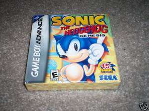 Sonic The Hedgehog Genesis Game Boy Advance New GBA  
