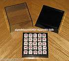 1979 Big Boggle game parts 25 wood letter cubes 5x5 grid dome shaker 