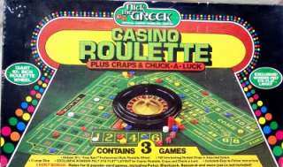 NICK THE GREEK CASINO ROULETTE AND CRAPS & CHUCK A LUCK  