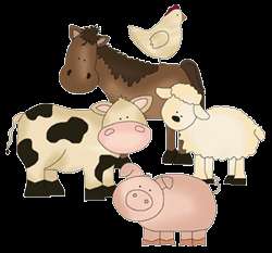 FARM BARNYARD COW HORSE DUCK CHICKEN SHEEP NURSERY WALL MURAL STICKERS 