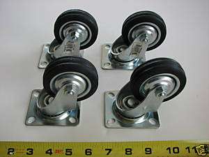 NEW 3 SWIVEL CASTERS / WHEELS FOR CART / DOLLY  