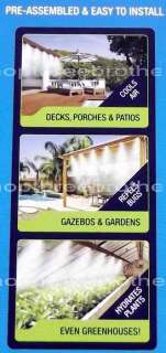   patios gazebos gardens even green houses repels bugs hydrates plants