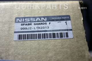 2007 2011 Nissan Sentra Front Splash Guards Kit GENUINE OE  