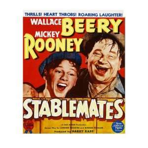  Stablemates, Mickey Rooney, Wallace Beery on Window Card 