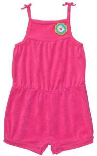 Carters Baby Girls Pink Terry Cloth Romper Brand New with Tags 6 