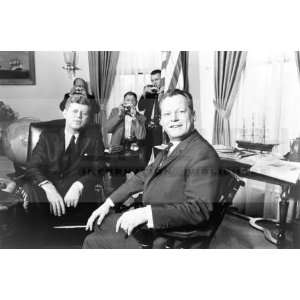  1961 John F Kennedy with Mayor Willy Brandt of Berlin [20 