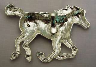   Black & Crystal Gold Star Chunky Horse Magnetic Pendant Slider Charm