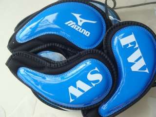 Mizuno Golf Club Iron Head Covers PU Leather Blue 10 Pcs Set  