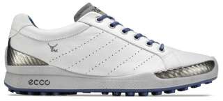 Ecco Mens Biom Hybrid Golf Shoes 131504 50091 White/Royal Yak Leather 