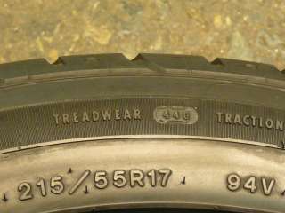 ONE NICE GOODYEAR EAGLE GT, 215/55/17, TIRE # 35320 PRICE MATCH PLUS 