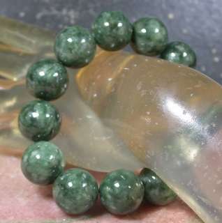 Green 100% Natural A JADE Jadeite Bead Beads Bangle Bracelet 633406 