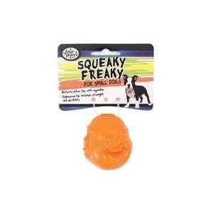 6 PACK SQUEAKY FREAKIES RUBBER TOY, Color May Vary 