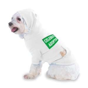 CELEBRATE ADOPTION Hooded (Hoody) T Shirt with pocket for your Dog or 