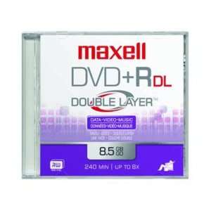  Maxell 2.4X 8.5GB DVD+R Double Layer DL Media 1 Pack in 