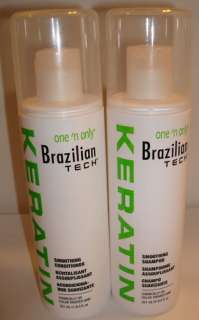 ONE N ONLY ~ BRAZILIAN TECH KERATIN SHAMPOO AND COND.  
