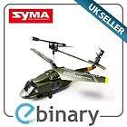 Syma S102G Black Hawk Remote Control RC Helicopter Marines 3.5 Channel 
