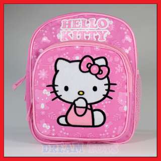 10 Hello Kitty Flowers Pink Backpack Girls Bag Toddler  