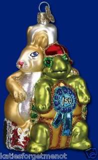 TORTOISE AND HARE OLD WORLD CHRISTMAS ORNAMENT 12197  