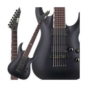  ESP LTD MH 417 7 String Electric Guitar Black Satin 