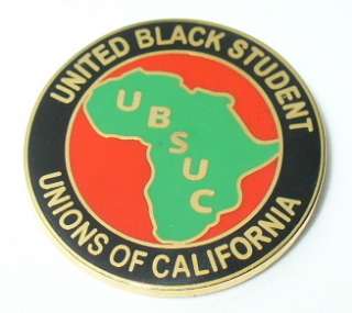 UBSUC LAPEL PIN~UNITED BLACK STUDENT UNIONS OF CA.  