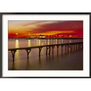  Sunset Over Mobile Bay, Fairhope, Al Framed Photographic 