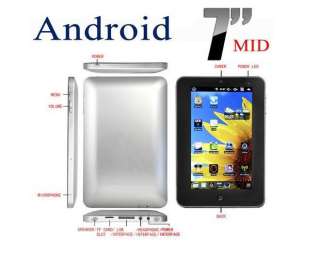 4G 7 MID Google Android 2.3 Touchscreen Tablet PC WiFi+3G 256MB DDR2 