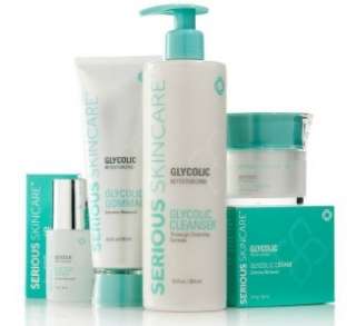 Serious Skincare Glycolic Retexturizing 4 piece Kit NEW PACKAGING FREE 