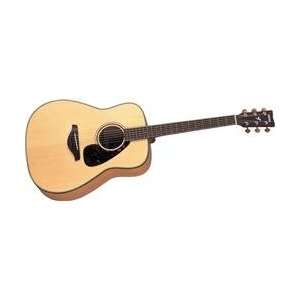  Yamaha FG750S Folk Acoustic Guitar, Natural Musical 