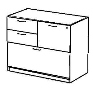  Box/Box/File/Lateral Drawer Pedestal