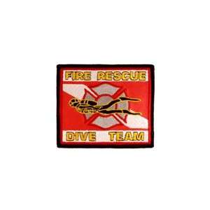  Fire Rescue Dive Team Arm Patch Reflective Red 3.75 X 3 